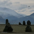 Stone circle bird of prey